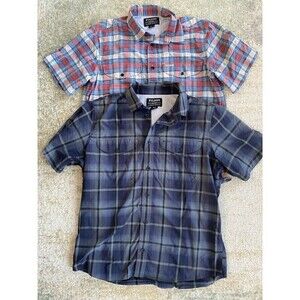 CC Filson Shirts (Set of 2) -  Mens M - READ! - Plaid Button Up Vented Fishing